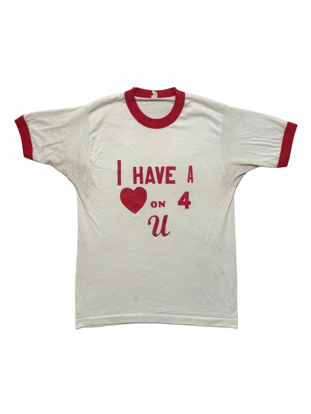 VTG 80's Crude Sexual Funny Joke Adult Humor Ringer T-Shirt Men’s M White Red